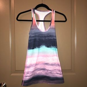 Tie dye lululemon tank top